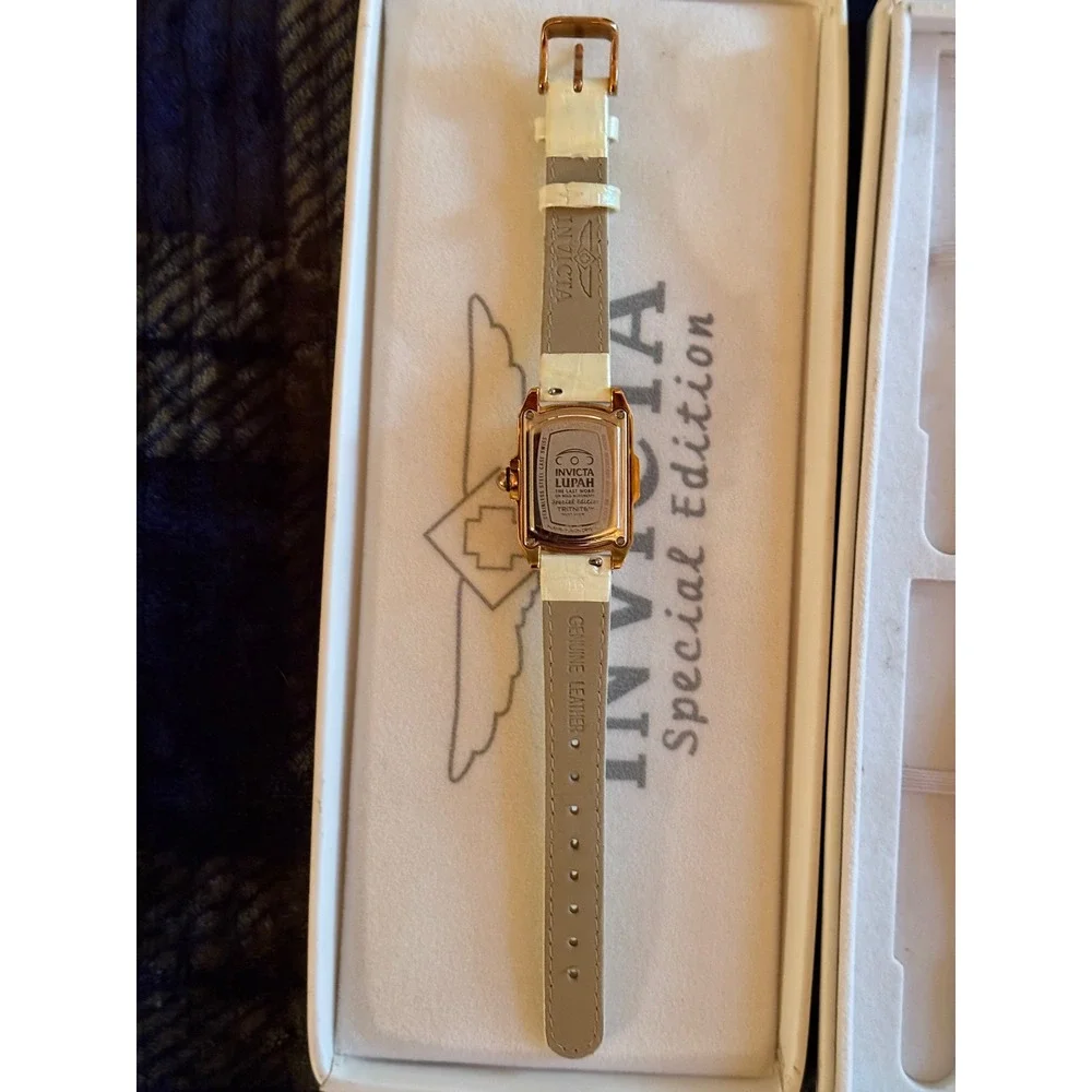 Invicta Lupah Special Edition Women's Quartz Watch Rose Gold Leather Band- PARTS